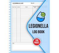 Legionella Log Book: Water Management Logbook To Track Temperature Checks for Legionella Risk Assessment
