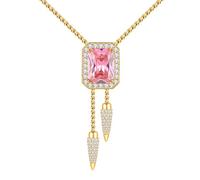 Legit Bling Adjustable Ruby Necklace For Women Gold Plated - Gemstone Cowgirl Bolo Tie for Hip Hop & Music Festival | Western Statement Jewelry, M, Stainless Steel, 5a cz diamond
