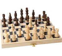 Wooden Folding Chess Set Traditional Board Games Quality Classic Toys Travel Kid