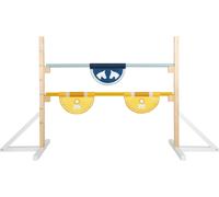 small foot Obstacle for Kids, made of wood, outdoor exercise toy for playing horse and hobby-horsing, 12398