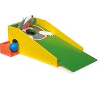 Legler small foot 8177 Mini golf molehill made of colorful wood, with two clubs and four colorful balls, from 5 years on