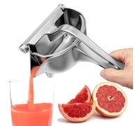 LEGLO Handheld Citrus Juice Extractor - Orange Juicer, Lemon Lime Squeezer, Manual Juicer, Portable, Chrome Finish