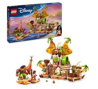LEGO | Disney Moana 2 Kakamora Barge - Building Toy for 7+ Year Old Girls & Boys - incl. a Boat Model, Moana Mini Doll and Maui Figure - Collectible Birthday Gift for Fans - 43258