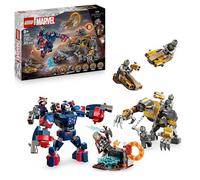 LEGO ǀ Marvel Avengers: Endgame Thor vs. Chitauri - Building Toy with a Mech, Gorilla Figure & 7 Minifigures incl. Thor, Rocket & Iron Patriot - Super Hero Gift for 8+ Year Old Boys - 76322