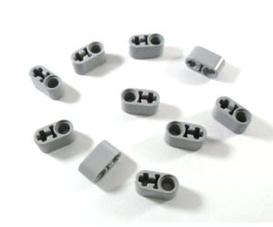 LEGO '10 Piece Technic Lift Arm 1x2 Studs with Pin and Axis Driver in New Light Grey.