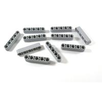 LEGO '10 Piece Technic Lift Arm New 1x5 Studs Light Grey.