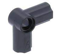 LEGO 10 x Technic, Axle and Pin Connector Angled #6 - 90 degrees Black