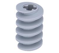 LEGO 10 x Technic, Gear Worm Screw, Long, Axle Opening Type Light Bluish Gray
