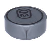 LEGO 10 x Tile, Round 1 x 1 with Soda Pop Can Top Pattern Flat Silver