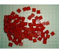 LEGO 100 Mini 1x1 Red Tiles (Tile 1 x 1)