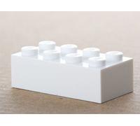 LEGO 100 WHITE 2x4 pin Bricks