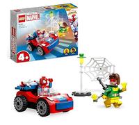 LEGO 10789 Marvel Spider-Man's Car and Doc Ock Set, Spidey and His Amazing Friends Buildable Toy for Kids 4 Plus Years Old with Glow in the Dark Pieces