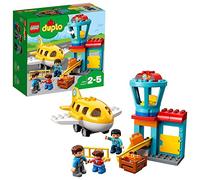 LEGO 10871 DUPLO Town Airport Building Bricks Set with Aeroplane Toy for Kids Age 2-5