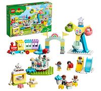 LEGO 10956 DUPLO Amusement Park Fairground with Train, Carousel & Ferris Wheel, Building Toy 2+ Years Old
