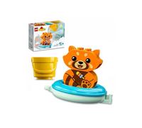 LEGO 10964 DUPLO Bath Time Fun: Floating Red Panda Bath Toy for Babies and Toddlers Aged 1.5 Years Old, Baby Bathtub Water Toys
