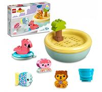 LEGO 10966 DUPLO Bath Time Fun: Floating Animal Island Bath Toy for Babies and Toddlers 1.5 plus Years Old, Baby Bathtub Water Toys, Easy to Clean
