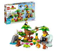 LEGO 10973 DUPLO Wild Animals of South America Set, Early Learning Toys for Toddlers, Girls & Boys Aged 2 Plus with 7 Toy Animal Figures & Jungle Playmat