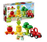 LEGO 10982 DUPLO My First Fruit and Vegetable Tractor Toy, Stacking and Colour Sorting Toys for Babies and Toddlers aged 1 .5-3 Years Old, Educational Early Learning Set
