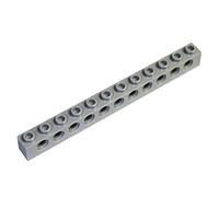 LEGO 10x 3895 Technic Brick 1x12 | Light Bluish Gray