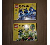 LEGO 11006 & 11007 Classic Creative Blue Bricks & Green Bricks - NEW IN BOX