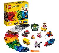 LEGO 11014 Classic Bricks and Wheels Starter Building Set with Toy Car, Train, Bus, Robot, animals and More Construction Toys, Gifts for 4 Plus Year Old Kids, Boys & Girls