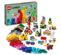LEGO 11021 Classic 90 Years of Play Building Set, Bricks Box with 15 Mini Bui...