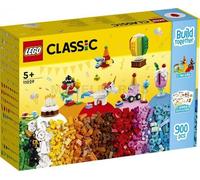 LEGO 11029 Classic Creative Party Box Bricks Set, Family Games to Play Together, Includes 12 Mini-Build Toys: Teddy Bear, Clown, Unicorn, Fun for All Aged 5 Plus