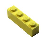 LEGO 20 Brick 1 x 4 BRICKS Bright Light Yellow