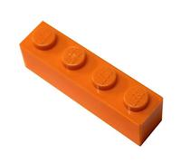 LEGO 20 Brick 1 x 4 BRICKS Orange