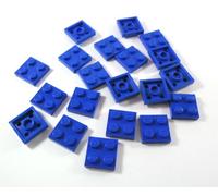 LEGO 20x 3022 Plate 2x2 | Blue