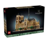 LEGO Architecture Notre-Dame de Paris Replica, Architectural Model Kit, Collectible Building Set for Adults, Build and Display Souvenir, Gift Idea for Lovers of History, Travel and Art, 21061