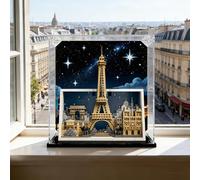 Lego 21064 Paris Architecture of the City of Love Clear Acrylic Display Case - Dustproof Display Case Compatible with Lego 21064 (Model Not Included) - 3mm