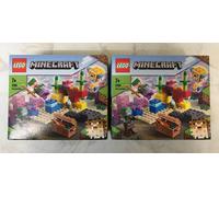 Lego 21164 Minecraft The Coral Reef 2 Sets ~ 92 pcs ea age 7Ys+ ~NEW lego sealed