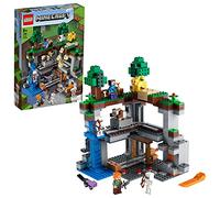 LEGO 21169 Minecraft The First Adventure Nether Playset with Steve, Alex, Skeleton, Dyed Cat Figures, Moobloom & Horned Sheep, Gift for Boys and Girls