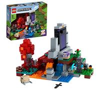 LEGO 21172 Minecraft The Ruined Portal Building Toy with Steve and Wither Skeleton Figures, Gift Idea for 8 Plus Year Old Kids, Boys & Girls