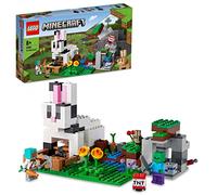LEGO Minecraft The Rabbit Ranch 21181 Building Kit; Toy Bunny House Playset; Gift for Kids and Players Aged 8+ (340 Pieces)