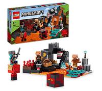 LEGO 21185 Minecraft The Nether Bastion Set, Battle Action Toy with Mob, Piglin Brute & Strider Figures, for Kids, Boys and Girls Age 8 Plus