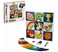 LEGO 21226 Art: Project - Create Together Set Canvas Wall D?cor Collaborative Creative Activity Xmas Gift Idea for Kids Adults Families Mosaic C
