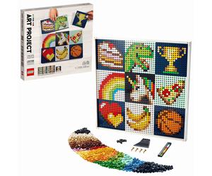 LEGO 21226 Art: Project - Create Together Set Canvas Wall D?cor Collaborative Creative Activity Xmas Gift Idea for Kids Adults Families Mosaic C