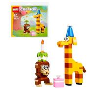 LEGO Creator Birthday Party Animals Paper Bag Set 30689, 60 Pieces, Ages 6+