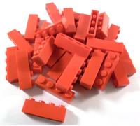 LEGO 30x 3010 Brick 1x4 | Red