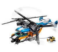 LEGO 31096 Creator 3in1 Twin Rotor Helicopter Toy, Jet and ROV Submarine Set