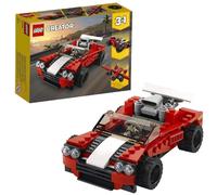 LEGO 31100 Creator 3in1 Sports Car - Hot Rod - Plane Building Set, Toys for 7+ Years Old Boys and Girls