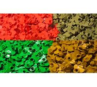 Lego 32607 Plant Plate 1x1 with 3 leaves Multicoloured Bundle Pack of 1000 NEW.