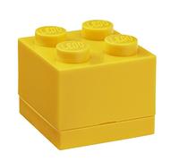 Lego 40110632 4011 Mini 4 Knobs Lunch Insert, Snack Box, Yellow, Plastic