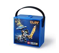 LEGO 40511734 Nexo Knights Lunchbox with Handle, Plastic, Bright-Blue