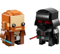 LEGO 40547 Brickheadz Star Wars Darth Vader and Obi Wan Kenobi Brick Built Display Models of the Iconic Characters 260 Pieces 10+