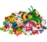 LEGO 40606 Spring VIP Add on Pack Mix Bag with Random Fun Bricks and Pieces Including Carrots, Flowers, Cherries, Ladybugs, Birds, Bunnies, and a Lamb