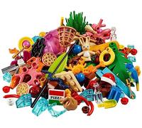LEGO 40607 6+ 120 Pieces Summer Fun VIP Add-On Pack Cool Polybag With Random Fun Bricks and Pieces Including Pizzas, Fish, Santa Hat, Surfboard, Snakes and an Umbrella
