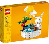 LEGO 40643 Jade Rabbit Chinese Mid Autumn Festival Celebration Display Model Featuring a Rabbit, Moon Cake and Bright Yellow Moon 8+ 288 Pieces